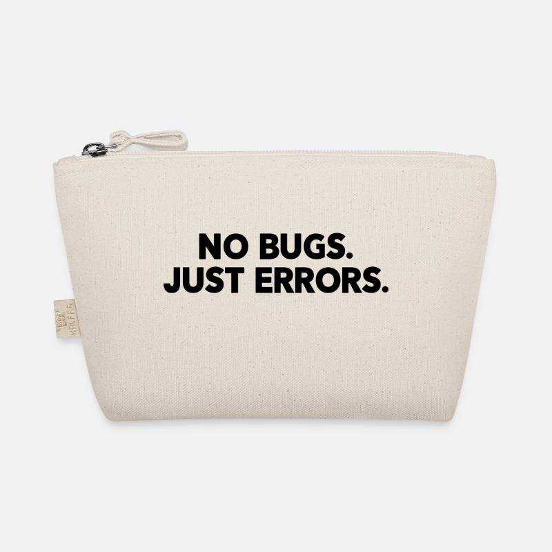 No Bugs Just Errors Coder Programmer Nerd Software Bio-Täschchen