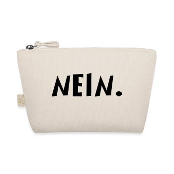 Nein | Nö | Lustig | Lachen | ablehnend - Bio-Täschchen - Natur - Vorne