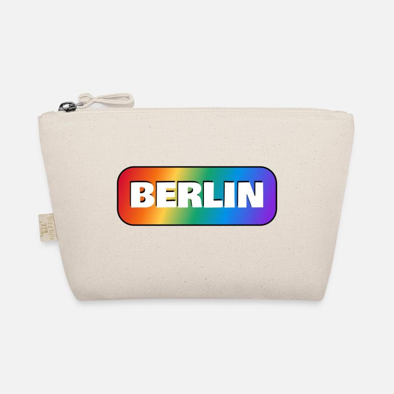 BERLINER REGENBOGEN HAPPY PRIDE - Bio-Täschchen - Natur