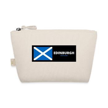 Edinburgh City with Scottish Flag - Organic Pouch - nature - Front