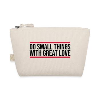 Quote do small things - Organic Pouch - nature - Front