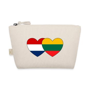 Hollande Lituanie Drapeau Cœur - Trousse biologique - nature - Devant