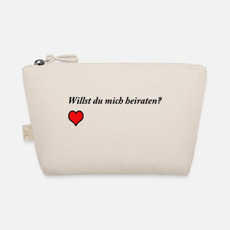 Heiratsantrag mit Herz Bio-Täschchen