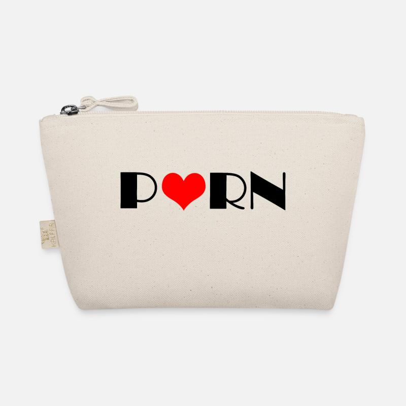 Word Porn und die Form eines Herzens Bio-Täschchen