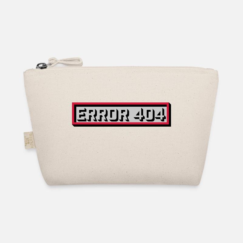 Error 404 Message Computer Organic Pouch