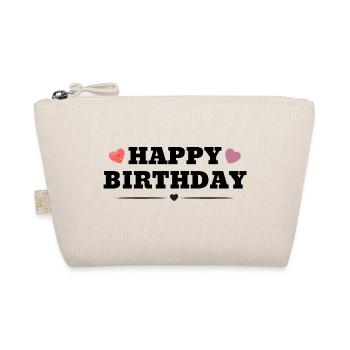 Happy Birthday - Organic Pouch - nature - Front