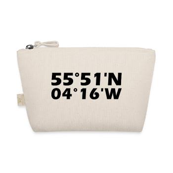 Glasgow Coordinates - Organic Pouch - nature - Front