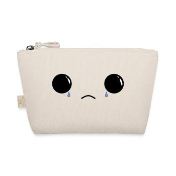 Cute sad face - Bio-Täschchen - Natur - Vorne