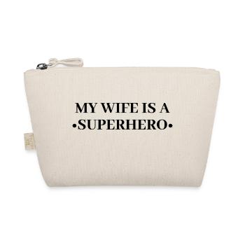 My wife is a superhero - Bio-Täschchen - Natur - Vorne