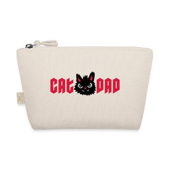 Wild Cat Cat Dad - Organic Pouch - nature - Front