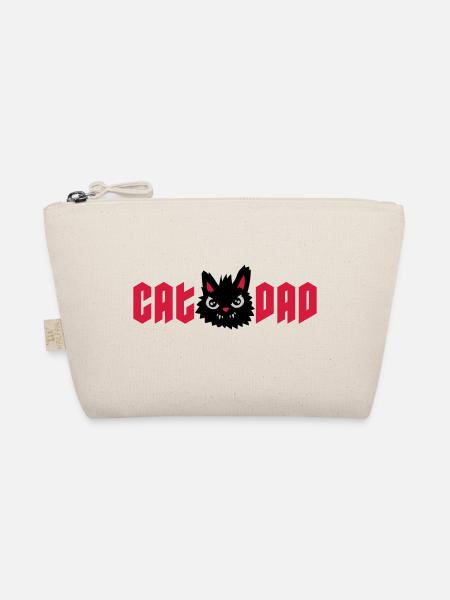 Wilder Kater Cat Dad - Bio-Täschchen - Natur - Vorne