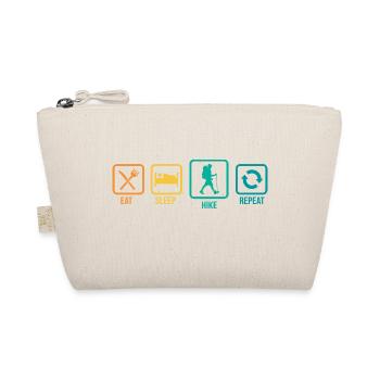 Eat Sleep Hike Repeat Trekking Mountaineering Hiki - Bio-Täschchen - Natur - Vorne