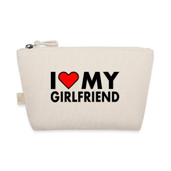 I love my girlfriend - Bio-Täschchen - Natur - Vorne