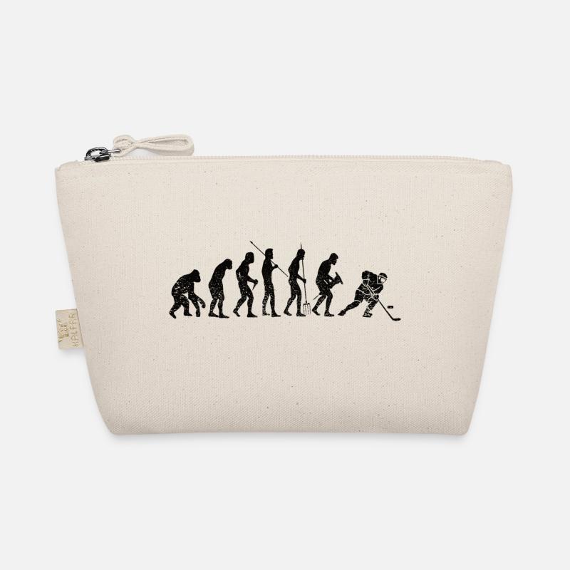 Eishockey Geschenk Wintersport Eishockeyteam - Bio-Täschchen - Natur