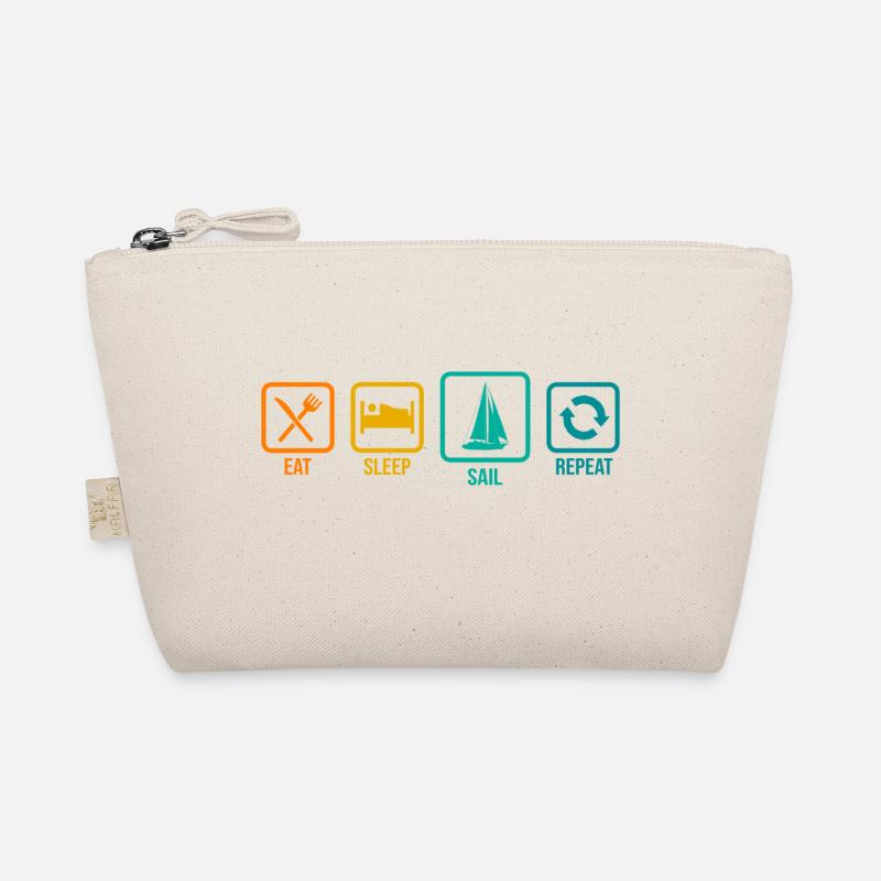 Eat Sleep Sail Repeat Sailor Skipper Captain Sailb Bio-Täschchen