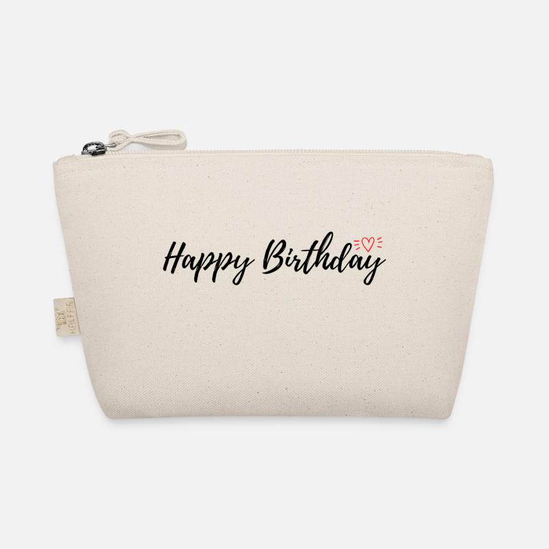 Happy Birthday - Bio-Täschchen - Natur