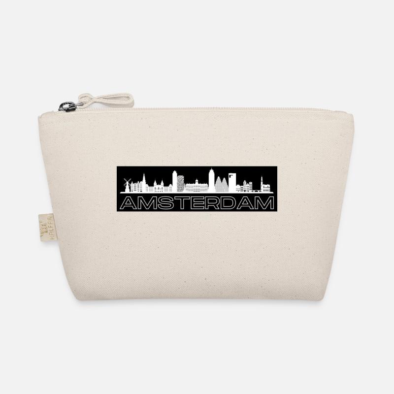 Amsterdam - mit Skyline! Bio-Täschchen