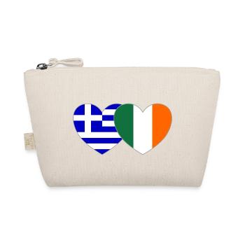 Grèce Irlande Flag Heart - Trousse biologique - nature - Devant