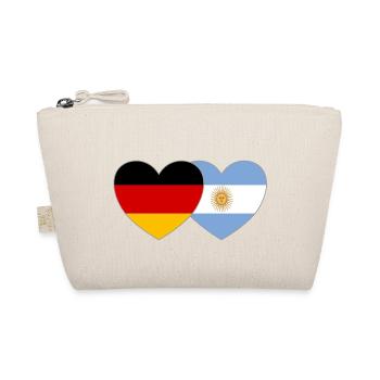 Allemagne Argentine Drapeau Cœur - Trousse biologique - nature - Devant