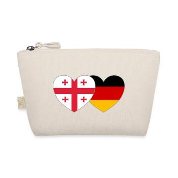 Géorgie Allemagne Drapeau Coeur - Trousse biologique - nature - Devant