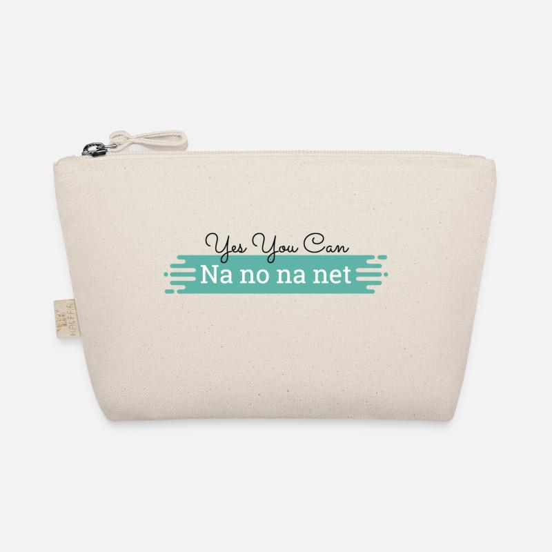 Na no na net - black text Organic Pouch