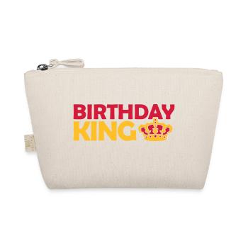 Birthday King Party Logo - Organic Pouch - nature - Front