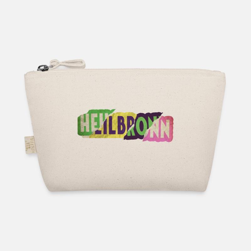 Heilbronn Germany City Font Punk Retro Organic Pouch