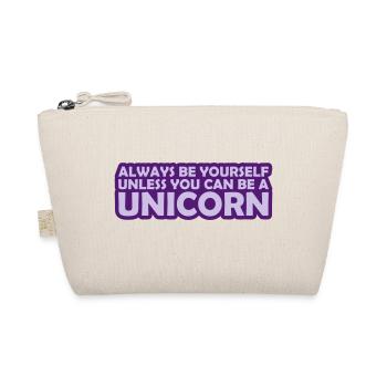 be yourself unicorn Zitat - Bio-Täschchen - Natur - Vorne