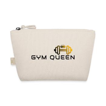 GYM QUEEN - Gym Motivation and Fitness Designs - Organic Pouch - nature - Front