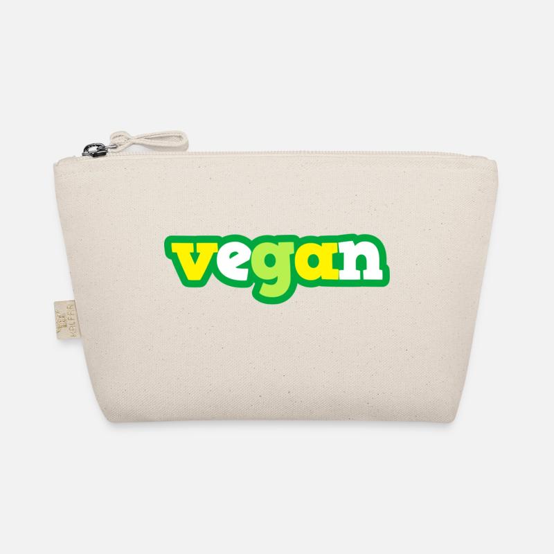 Grün vegan - Bio-Täschchen - Natur