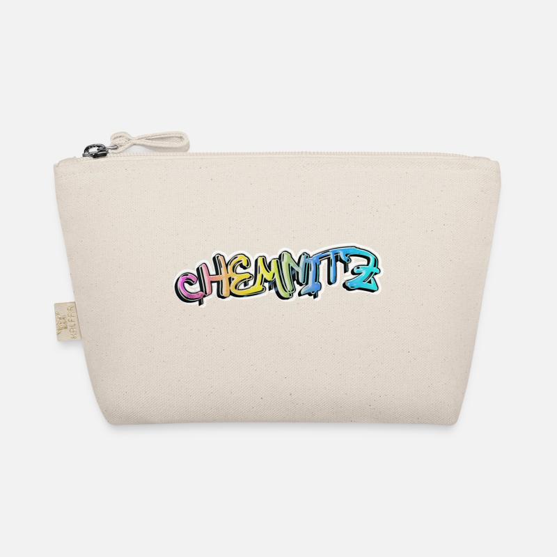 Chemnitz Deutschland Stadt Graffiti Spray Sprayer - Bio-Täschchen - Natur