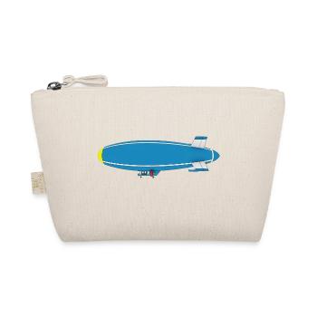 Airship, Zeppelin, Side View - Organic Pouch - nature - Front