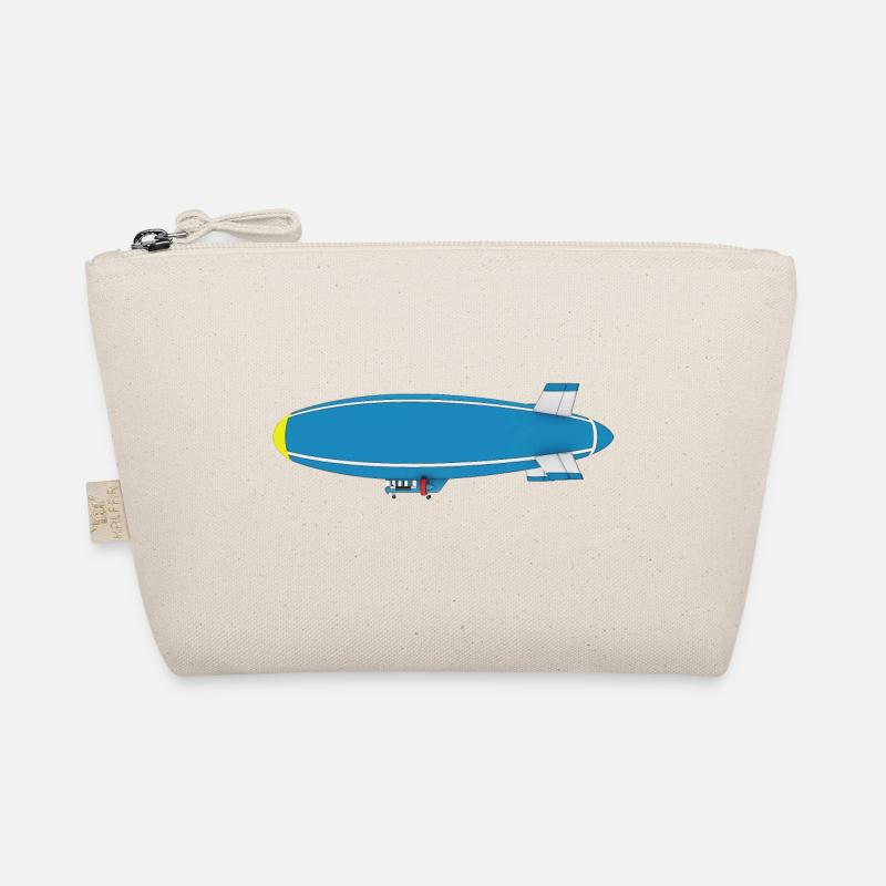 Airship, Zeppelin, Side View Organic Pouch