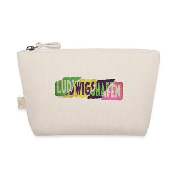 Ludwigshafen Germany City Font Punk Retro - Organic Pouch - nature - Front