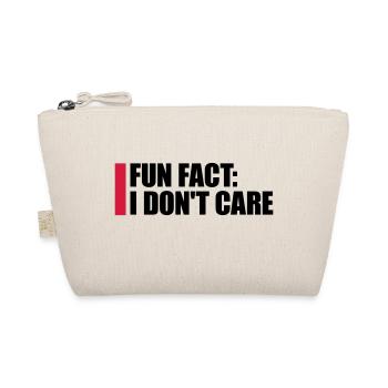 I dont care fact - Bio-Täschchen - Natur - Vorne