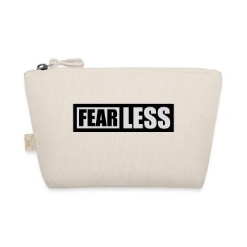 fearless Text Quote Design - Organic Pouch - nature - Front