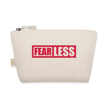 fearless Text Quote Design - Organic Pouch - nature - Front