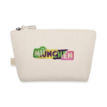 Munich Germany City Font Punk Retro - Organic Pouch - nature - Front