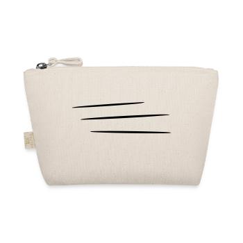 moving stripes | Speed stripes, speed - Organic Pouch - nature - Front