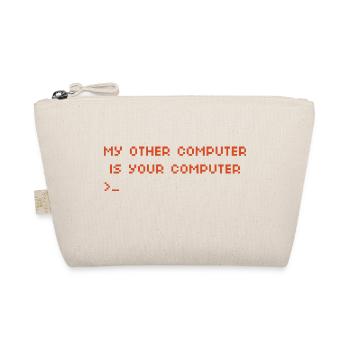 Funny Hacking Hacker Computer Programmer Gifts - Organic Pouch - nature - Front