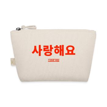 Learn Korean Learn Korean Speaking Korea Trip - Organic Pouch - nature - Front