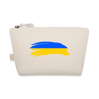 Ukraine Flagge Wappen - Bio-Täschchen - Natur - Vorne