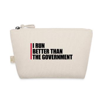 run better than government - Bio-Täschchen - Natur - Vorne
