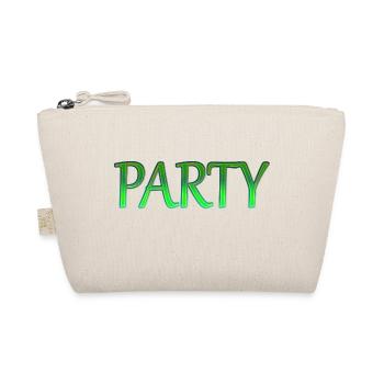Party green design - Bio-Täschchen - Natur - Vorne