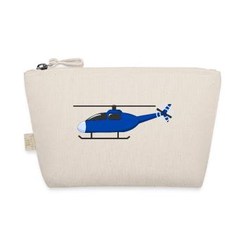 Helicopter Blue - Organic Pouch - nature - Front