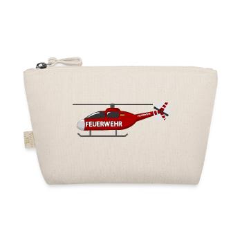 Hubschrauber Feuerwehr Deutschland Flagge - Bio-Täschchen - Natur - Vorne