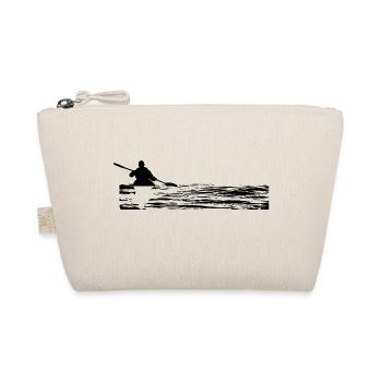Retro Graphic Kayaking Kayak Canoe Rowing Rower Pa - Bio-Täschchen - Natur - Vorne