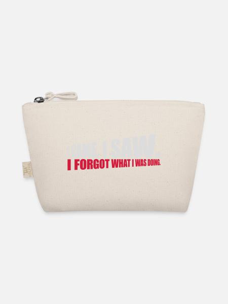 I came saw forget - Bio-Täschchen - Natur - Vorne
