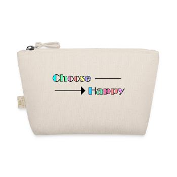 Choose Happy - Bio-Täschchen - Natur - Vorne