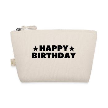 Happy Birthday Birthday Greeting Birthday Gift - Organic Pouch - nature - Front